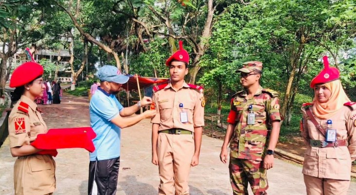 কুবি বিএনসিসিতে পদোন্নতি পেলেন ৭ ক্যাডেট